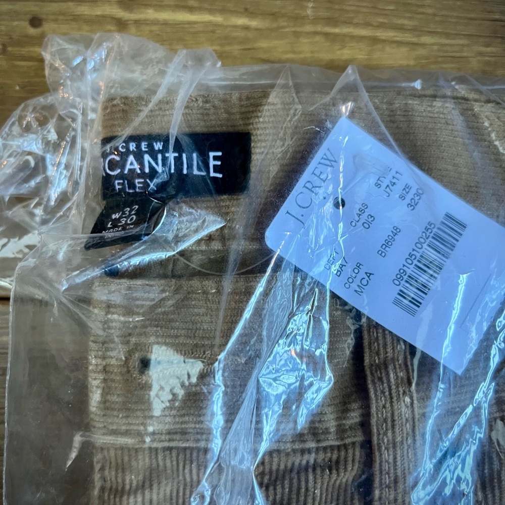 NEW (original packaging)! J.Crew STRAIGHT-FIT FLEX CORD “MELTED CARAMEL” 32/30